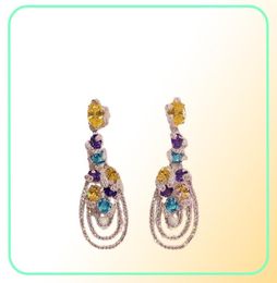 Hezekiah S925 Tremella needle Earrings Personality fashion Women039s Dance party Superior quality Long form Eardr6382453