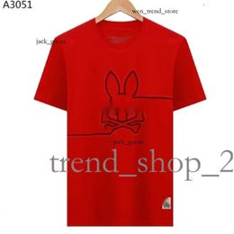 Physcho Bunny Rabbit Polo T Shirt Designer Mens T-Shirt Trendy Fashion USA High Street Short Sleeve Tshirts Clothing Streetwear Psychological Bunny Psyco Bunny 842