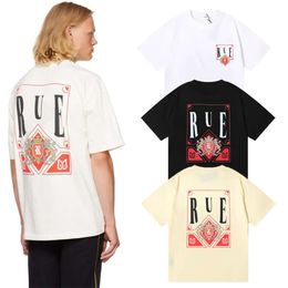 Mens T Shirt RHUDE Designer Beach Style Rhude Mens And Womens T Shirt Summer Fashion Tshirt Rhude Cotton Print Street Casual Letter Short Sleeve C1 178