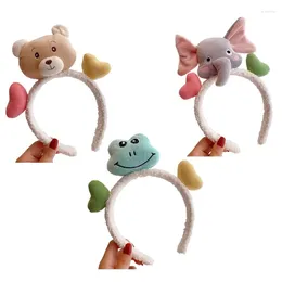 Hair Accessories Soft Bear Headbands Cartoon For Frog Elephant Hairband