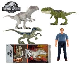 Original Jurassic World Toys for Boys Dinosaur Cosplay Action Figures Toys for Children Figma Anime Kids Gifts Tyrannosaurus Rex 11144790