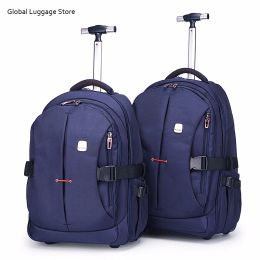 Carry-Ons Men Oxford Travel trolley Luggage bags Travel trolley Rolling bags Women wheeled Backpacks Business luggage suitcase on wheels