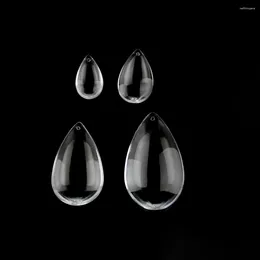 Chandelier Crystal Clear Smooth Water Drop Pendants 22mm 38mm 50mm 63mm 76mm 100mm Glass Suncatcher Prism Hanging Trimming Part