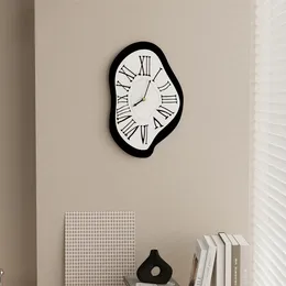 Wall Clocks Nordic Living Teen Room Decor Decorative Clock Creative Roman Digital Mute Art Home Decoration