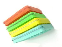 2021 Silicone Rainbow Push Bubble Pencil Bag Case Pouches Toys Simple Bubbles Finger Toy Relief Interactive a156500565