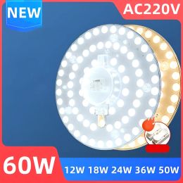 60W 50W LEDリングパネルサークルライトLEDラウンド天井ボード円形ランプボードAC 220V 230V 240V LEDライトD2.0