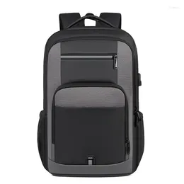 Backpack 15.6 Inch Laptop Men Water Repellent USB Charging College Student Back Pack