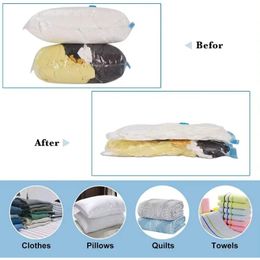 new 2024 5Pcs Vacuum Storage Bags Vacuum Seal Bag Space Saving Bags for Comforters Clothes Pillow Bedding Blanket Storagespace saving bags