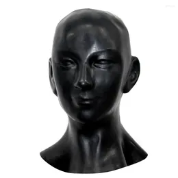 Party Supplies Latex Anatomical 3D Mask With Ears Fetish Zipper Women Cosplay Female Small Size White Colour No Eyes Open Available