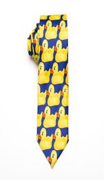 Mens Yellow Rubber Tie Fashion Necktie From Hot TV Show How I Met Your Mother 8CM Width Men Gifts ties4268004