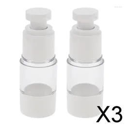 Makeup Brushes 2-4pack 2x Sterile Airless Pump Bottle Refillable Toner/Lotion/Serum Container