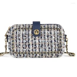 Shoulder Bags Women's Fashion Double Zipper Bag Clutch Handbag Purses Luxury Crossbody With Chain Strap