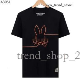 Physcho Bunny Rabbit Polo T Shirt Designer Mens T-Shirt Trendy Fashion USA High Street Short Sleeve Tshirts Clothing Streetwear Psychological Bunny Psyco Bunny 703