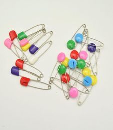 100pcs mixed Colour Baby Diaper Pins wColorful braad lollipop and fruit Plastic Safety Head Whole Lot4865324