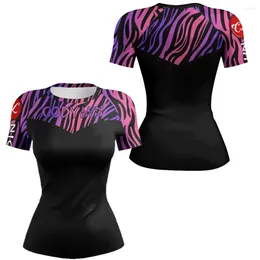 Women's T Shirts Boxing Exercise Women Bodybuilding Fit MMA T-Shirt 3D Print Movie Short Sleeve Rashguard Compression Stretch Sports Tees