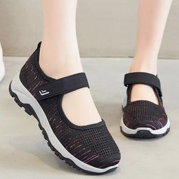Casual Shoes Summer Lightweight Soft Sole Single Breathable Shallow Mouth One Step Sports Mom 2024