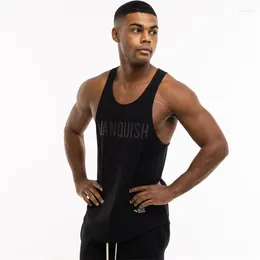 Men's Tank Tops Printed Cotton Sports Vest Slim Fit Fashionable Suitable For Jogging Gym Training Bodybuilding Basketball Novelty