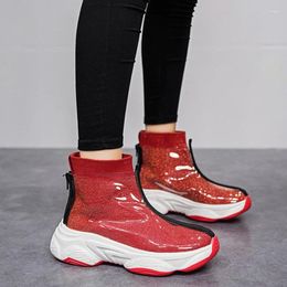 Casual Shoes Women Rain Boots Nice Women's Non-Slip Sock Ankle Female Water Comfortable Thick Bottom Rubber