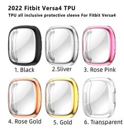 TPU Cases Cover For Fitbit Versa 4 3 2 Sense Plating bumper frame Super Slim Smart watch case Accessories versa4 versa3 versa2 Acc3431907