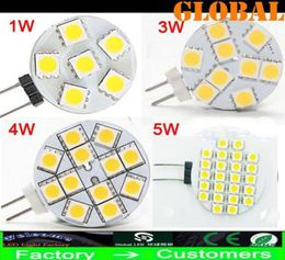 Cheap 5 Piece Warm White G4 LED light bulbs 5050 SMD 1W 3W 4W 5W 300LM 24 LEDs chandelier Home Car RV Marine Boat indoor lighting 2080523