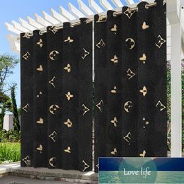 Lux Customized Dark Blue Mechanical Helmet Personalized Outdoor Printing Curtain Shading Balcony Curtains
