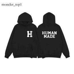 2023 Designer Mens Hoodie Human Made Fashion Brand Pullover Sweatshirts Loose Long Sleeved Bear Duck Cute Animal Letter Print Cotton Hooded Oversized S-XL 2921