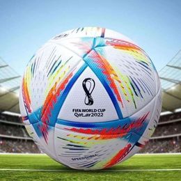 2022 Qatar World Cup Commemorative Ball with Upgraded Thick Heat Adhesive Seamless Football for Primary and Secondary Schools