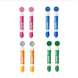Dangle Earrings Glitter Colorful Marker Wihteboard Pen Acrylic Bright Shiny Printed Long Teaachers Student Gift