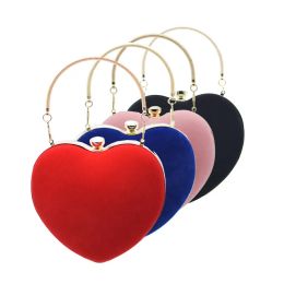 Bags Red Heart Shoulder Bag Women's Luxury Party Clutch Evening Bags Party Wallets For Weddings