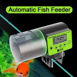 Feeder Adjustable Smart Automatic Fish Feeder Fish Tank Auto Feeding Dispenser with LCD Indicates Timer Aquarium Accessories Feeder