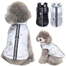 Dog Apparel Winter Waterproof Jacket Warm Reflective Puppy Pet Cotton Coats For Small Medium Dogs Cats Clothes Chihuahua Costumes