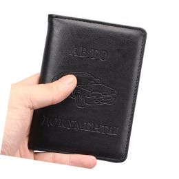 Holders PU Leather Cover for Auto Documents Driver's Licence Covers Unisex Card Holders Travelling Purse for Vehicle Car Driving Files