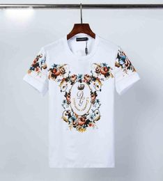 Mens Designe T Shirts In Summer Brand Trend Mens Womens Couple Letter Floral Printed Tops Tee Fashion Luxury Mens Tshirts 6078677