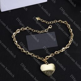 Classic Love Necklace Designer Pendant Necklace Luxury High Quality Gold Necklace Womens Chain Jewellery Anniversary Gift With Box