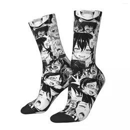 Men's Socks Anime Waifu Girl Otaku Lewd Men Women Cute Casual Novelty Autumn Winter Middle Tube Christmas Gifts