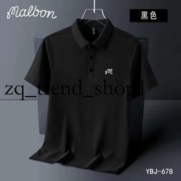 Mens Tshirts Summer Embroidered Malbon Golf Polo Shirt Men High Quality Mens Short Sleeve Breathable Quick Drying Top Business 18