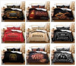 3D Whiskey Printing Bedding Set Soft Comfortable Duvet Cover Pillowcase Set Bed Linens Bedclothes Twin Full Queen King Size2482219