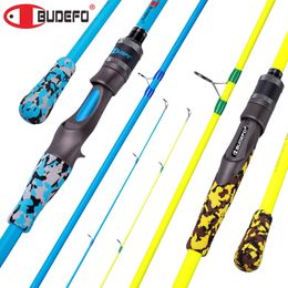 BUDEFO STRONG Baitcasting Travel Spinning Casting Fishing Rod 45Sections Carbon Lure Rods 18m 21m 24m 240408
