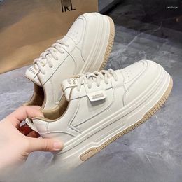 Casual Shoes Genuine Leather Women's 2024 Autumn/Winter Plush Warm Versatile Thick Sole Shoe Sports Zapatos Para Mujeres