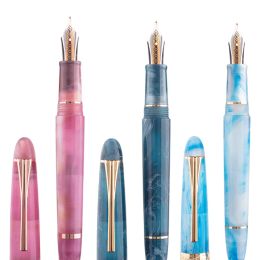 Pens Kaigelu 356 Resin Fountain Pen with Clip NMF Nib Beautiful Colours Writing supplies Smooth Ink Pens for Office Business Gifts