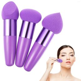 Makeup Sponges 3 Pcs Beauty Pen Sponge With Handle Blending Foundation For Concealer Face Emulsion