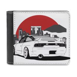 Wallets Nissan 180sx 240sx Best Shirt Design Men's Wallet Leather Purse Holder Credit Card Short Wallet Nissan 180sx 240sx Jdm Japanese