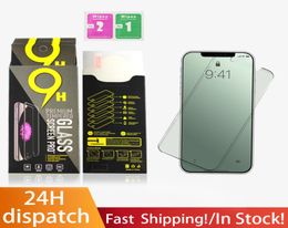 Screen Protector for iPhone 12 11 mini pro max Tempered Glass for Samsung LG Protector Film with Paper Box 24H 8497595