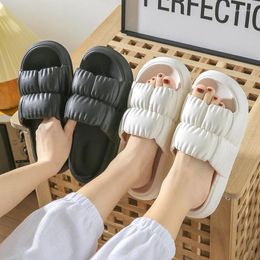 Slippers Summer Home Soft Sole Clouds Women Men Thick Platform Indoor Flip Flops Anti-Slip Sandals Slides For Bathroom