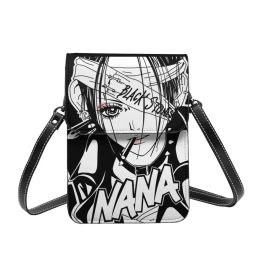 Bags NANA Smoking Shoulder Bag Black Stones Anime School Woman Mobile Phone Bag Fashion Reusable Leather Bags