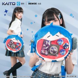Backpacks Original Bemoe Vocaloid Kaito Anime Itabag Cosplay Ita Bag Plush Backpack Women DIY Bag School Student Men Velvet Shoulder Bag