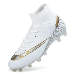 American Football Shoes Men Soccer Professional Turf Boots Male High Tops Kids Cleats Sports Shoe Kid Futsal Chaussure Sneakers