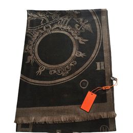 Fashion mens designer scarf 100% cotton jacquard womens scarves Double-sided color-blocking fringed edges Size 180cmX70cm