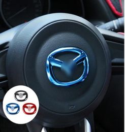Car Steering Wheel Sticker Personalized Logo Decal For Mazda CX5 CX4 Mazda 6 Artz Angkeira Car Decorative Accessories Styling1334440