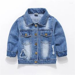 Jackets Baby Clothes Jacket Spring Autumn Boys Girls Fashion Denim Children Coat